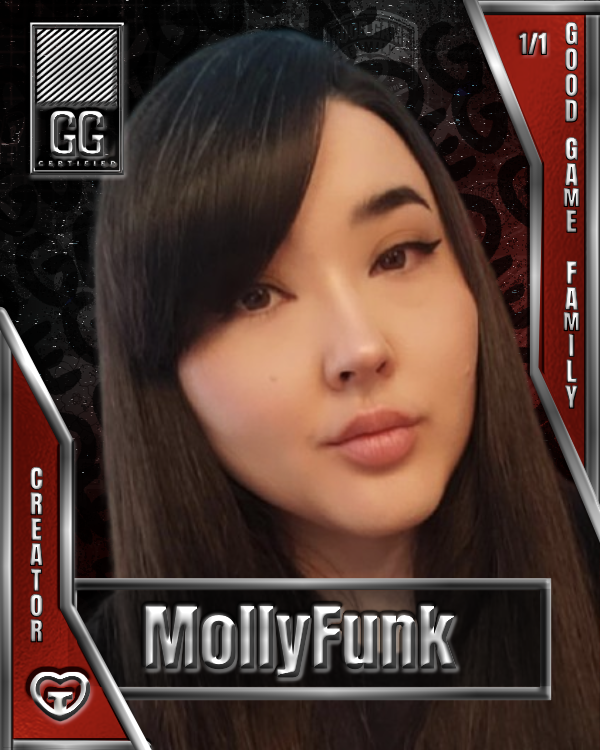 Molly Funk's original Good Game Family creator card