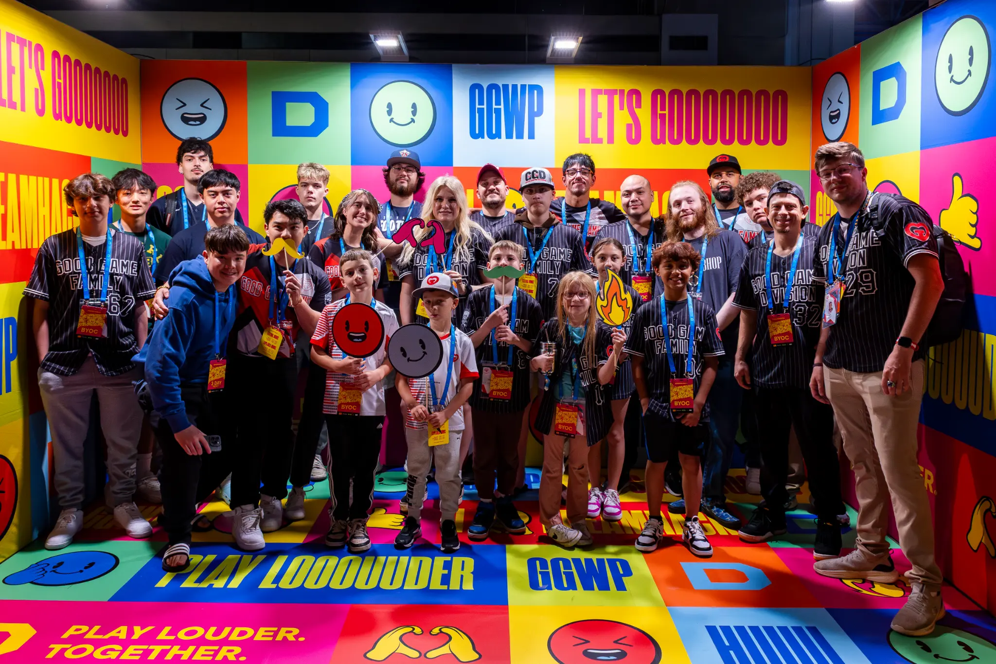Good Game Family members together at a gaming event